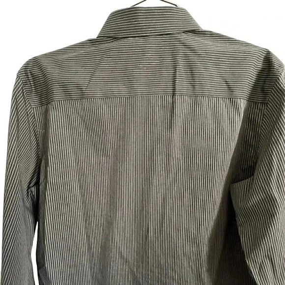 Calvin Klein slim fit infinite cool non iron button up long sleeve medium stripe - Picture 7 of 16